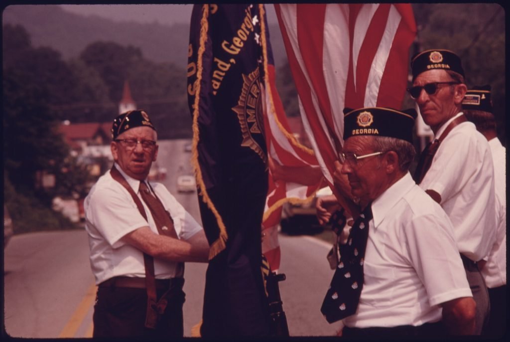 Small town American parade