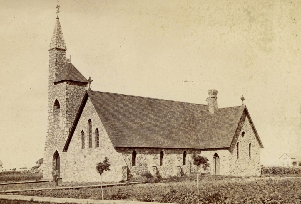 White country church with steeple