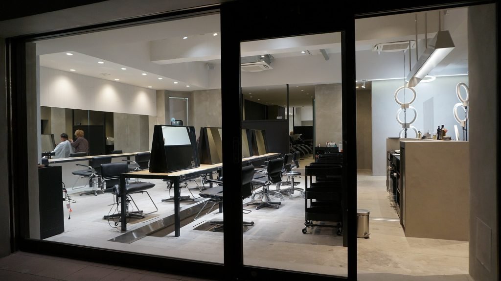 Hair salon styling chairs